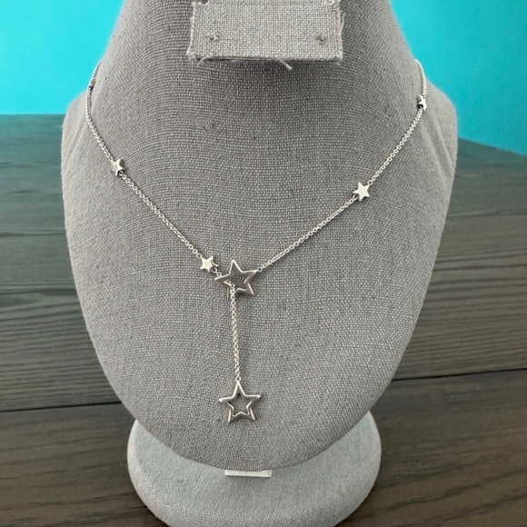 Tiffany & Co. Jewelry - RARE Tiffany & Co. Sterling Silver Star Lariat Pendant Necklace